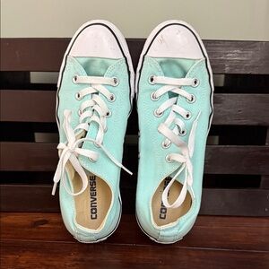 Converse Women's Light Green Canvas Sneakers